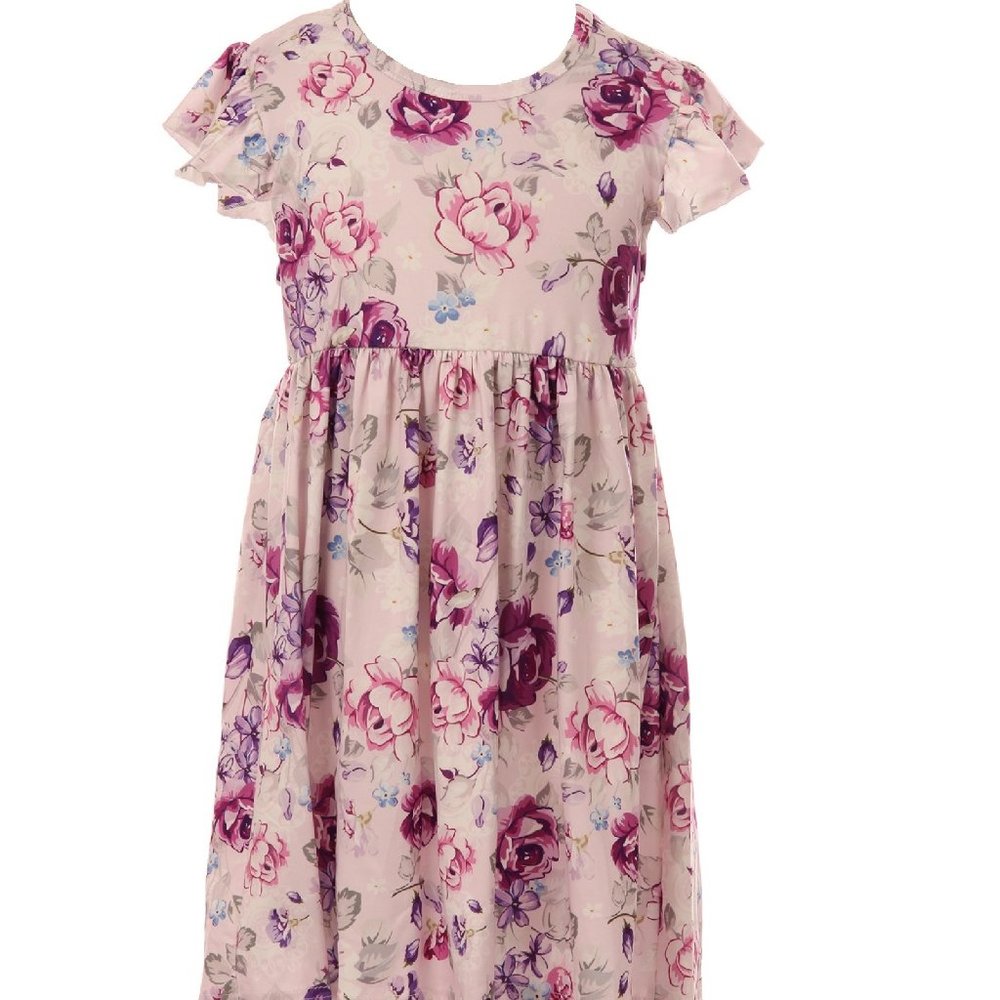 Little girl dress Floral Flower Birthday Casual Outfit Daily Wear Clothing